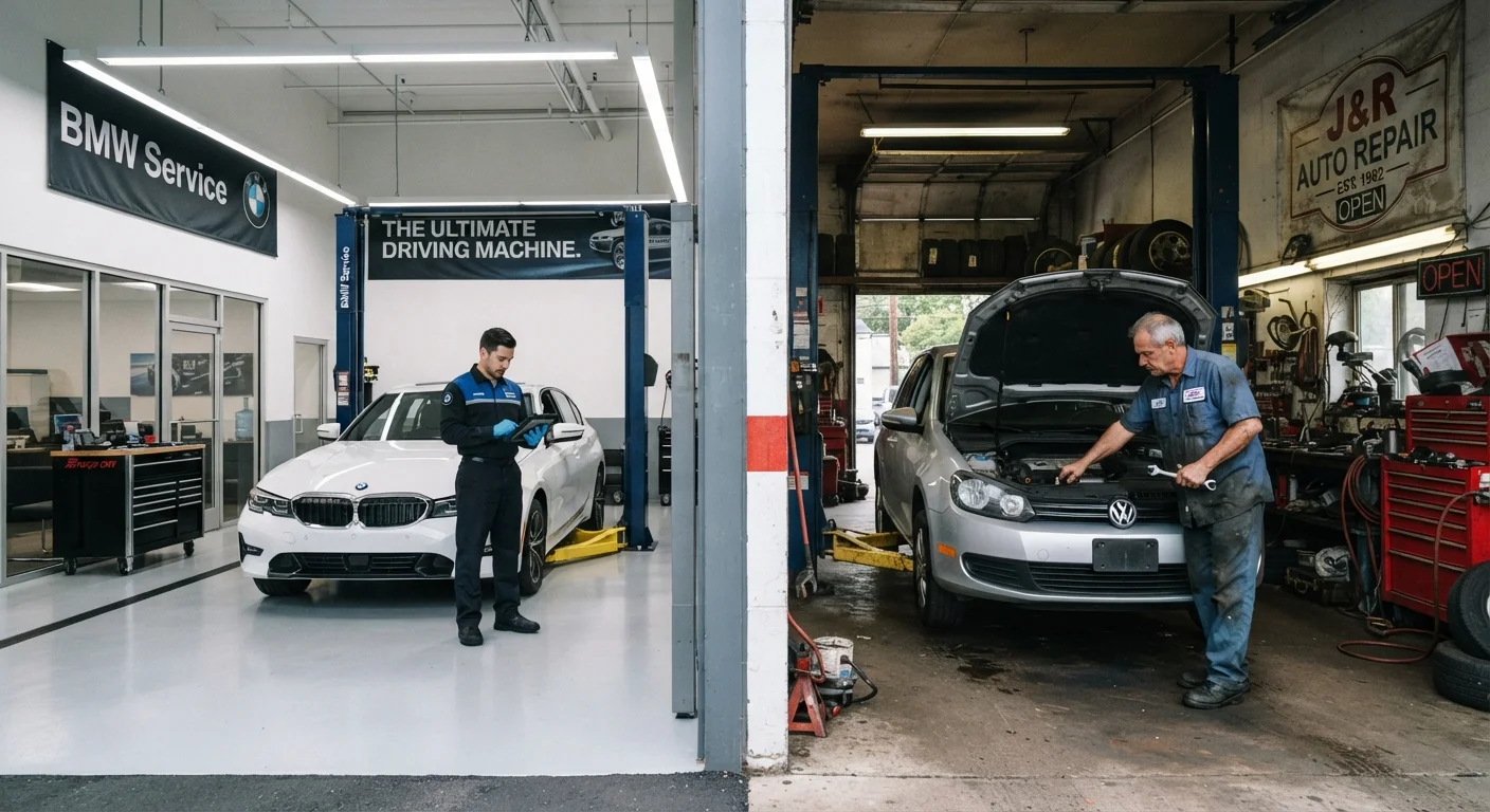 Dealer Service Center or Independent Mechanic: Understanding the Trade-offs